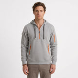 Sweat À Capuche Demi-Zip Pour Hommes