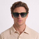 Lunettes De Soleil Carrées Vintage En Acétate Pour Hommes