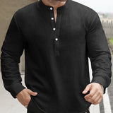Celvoir | Chemise Ample Avec Col Bateau Pour Hommes