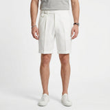Short Ajusté À Empiècements Contrastés Et Ceinture