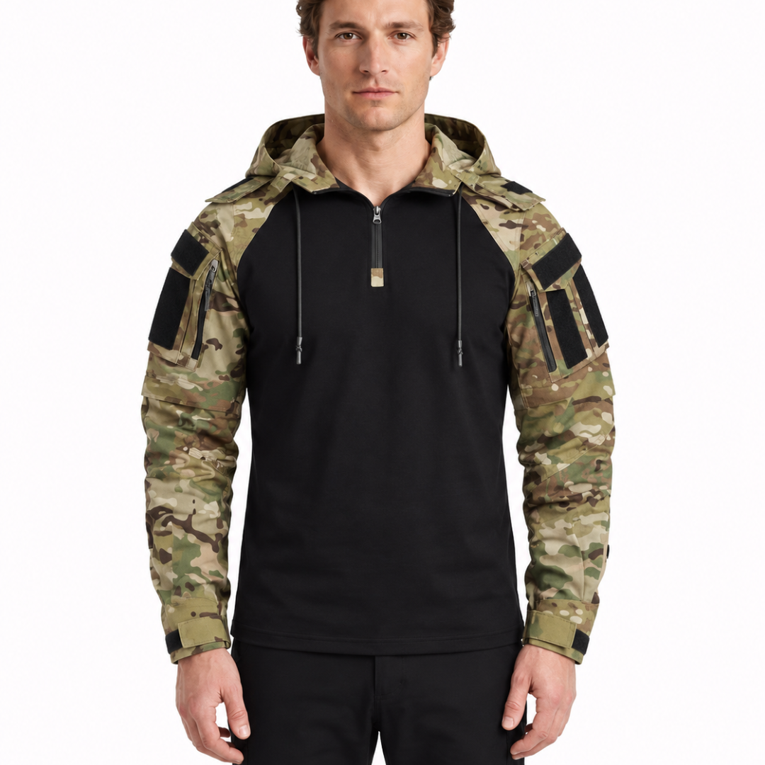 Pull Utilitaire Ajusté À Capuche