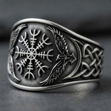 Bague Statement À Boussole Viking