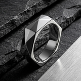 Bague Statement À Facettes