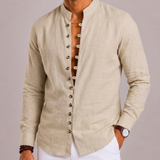 Celvoir | Chemise Col Montant Pour Hommes
