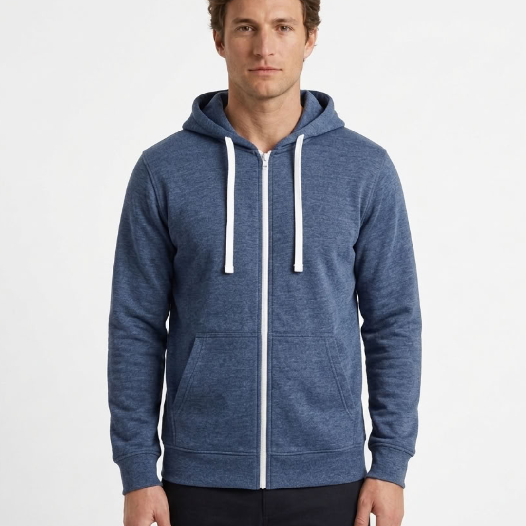 Sweat Zippé Coupe-Vent À Capuche