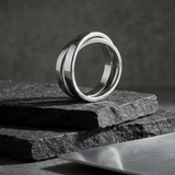 Bague Statement À Double Anneau