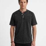 T-Shirt Henley Vintage Pour Homme