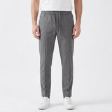 Pantalon Ajusté À Jambe Droite Et Cordon De Serrage