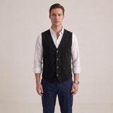 Celvoir | Gilet De Costume Boutonné Pour Hommes