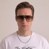 Celvoir | Lunettes De Soleil Aviateur En Acétate Pour Hommes