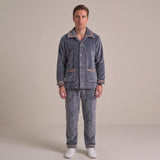 Celvoir | Ensemble De Pyjama D'Hiver En Polaire Pour Hommes
