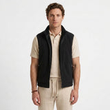 Gilet Zippé Doublé Effet Fourrure