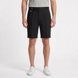 Short Ajusté À Empiècements Contrastés Et Ceinture
