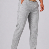 Celvoir | Pantalon Coupe Droite Avec Fermeture Boutonnée Pour Hommes