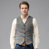 Celvoir | Pull Sans Manches Classique À Col V Pour Hommes