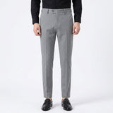 Pantalon Ajusté À Rayures Fines