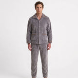 Ensemble De Pyjama D'Hiver En Polaire Pour Hommes