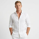 Celvoir | Chemise En Lin Avec Col Classique Pour Hommes