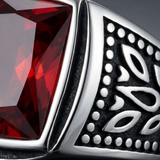 Bague Statement À Pierre Carrée