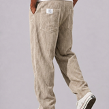 Celvoir | Pantalon En Velours Côtelé Avec Taille Élastique Pour Hommes