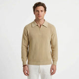 Pull À Col Montant Demi-Zippé