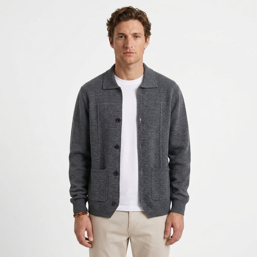 Cardigan Boutonné À Col
