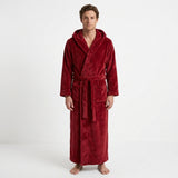 Robe De Chambre Longue À Capuche