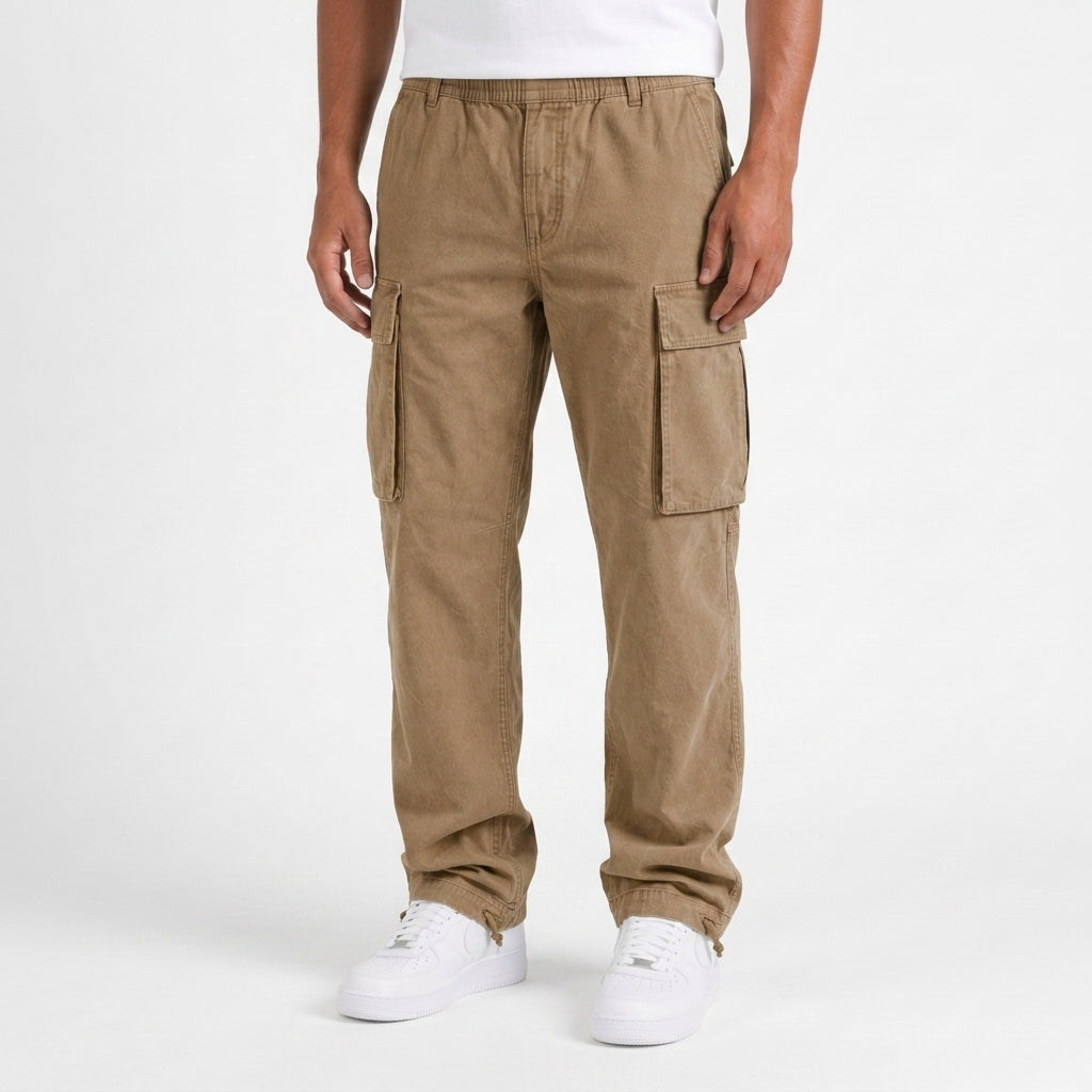 Pantalon Cargo À Coupe Droite