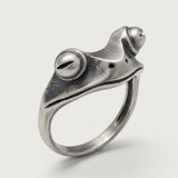 Bague Ajustable À Motif Grenouille Pour Homme