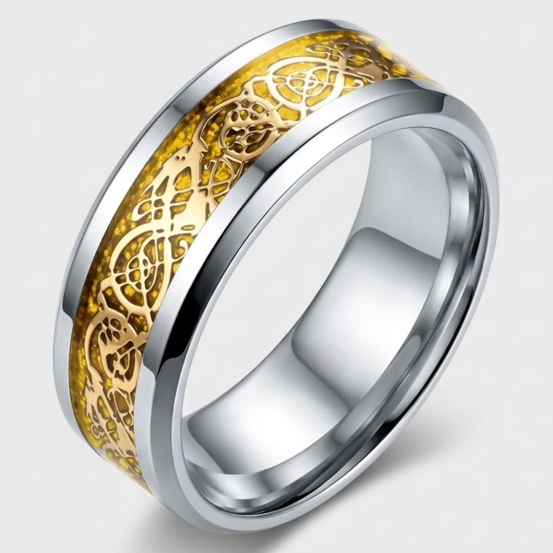 Bague Statement À Motif Dragon