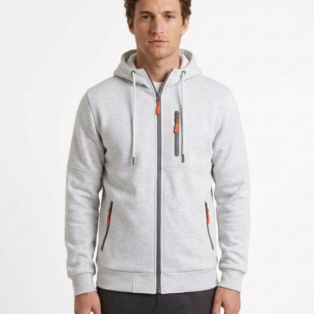 Sweat À Capuche Doublé Effet Fourrure