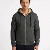 Cardigan Chaud À Capuche Pour Homme