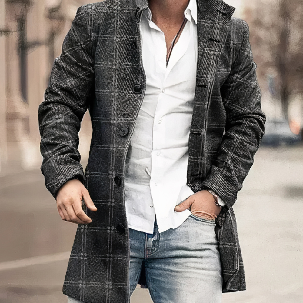 CELVOIR | TRENCH COL MONTANT BOUTONNÉ POUR HOMME