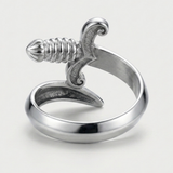 Bague Ajustable À Motif Épée