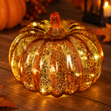 Lampe Citrouille Halloween En Verre Soufflé