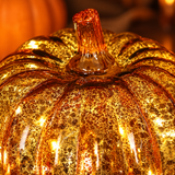 Lampe Citrouille Halloween En Verre Soufflé