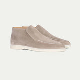 CELVOIR | MOCASSINS DAIM GRIS CLAIR POUR HOMME