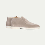 CELVOIR | MOCASSINS DAIM GRIS CLAIR POUR HOMME