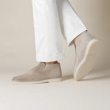 CELVOIR | MOCASSINS DAIM GRIS CLAIR POUR HOMME