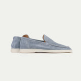 CELVOIR | MOCASSINS DAIM BLEU CLAIR POUR HOMME