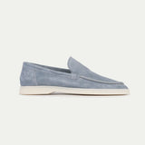 CELVOIR | MOCASSINS DAIM BLEU CLAIR POUR HOMME