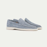 CELVOIR | MOCASSINS DAIM BLEU CLAIR POUR HOMME