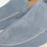 CELVOIR | MOCASSINS DAIM BLEU CLAIR POUR HOMME
