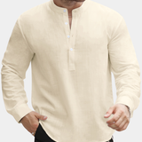Celvoir | Chemise Ample Avec Col Bateau Pour Hommes