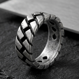 Bague À Motif De Chaîne Entrelacée