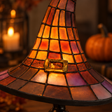 Lampe De Table Halloween En Forme De Chapeau De Sorcière