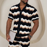 Celvoir | Chemise Tricotée Avec Col Revers Pour Hommes
