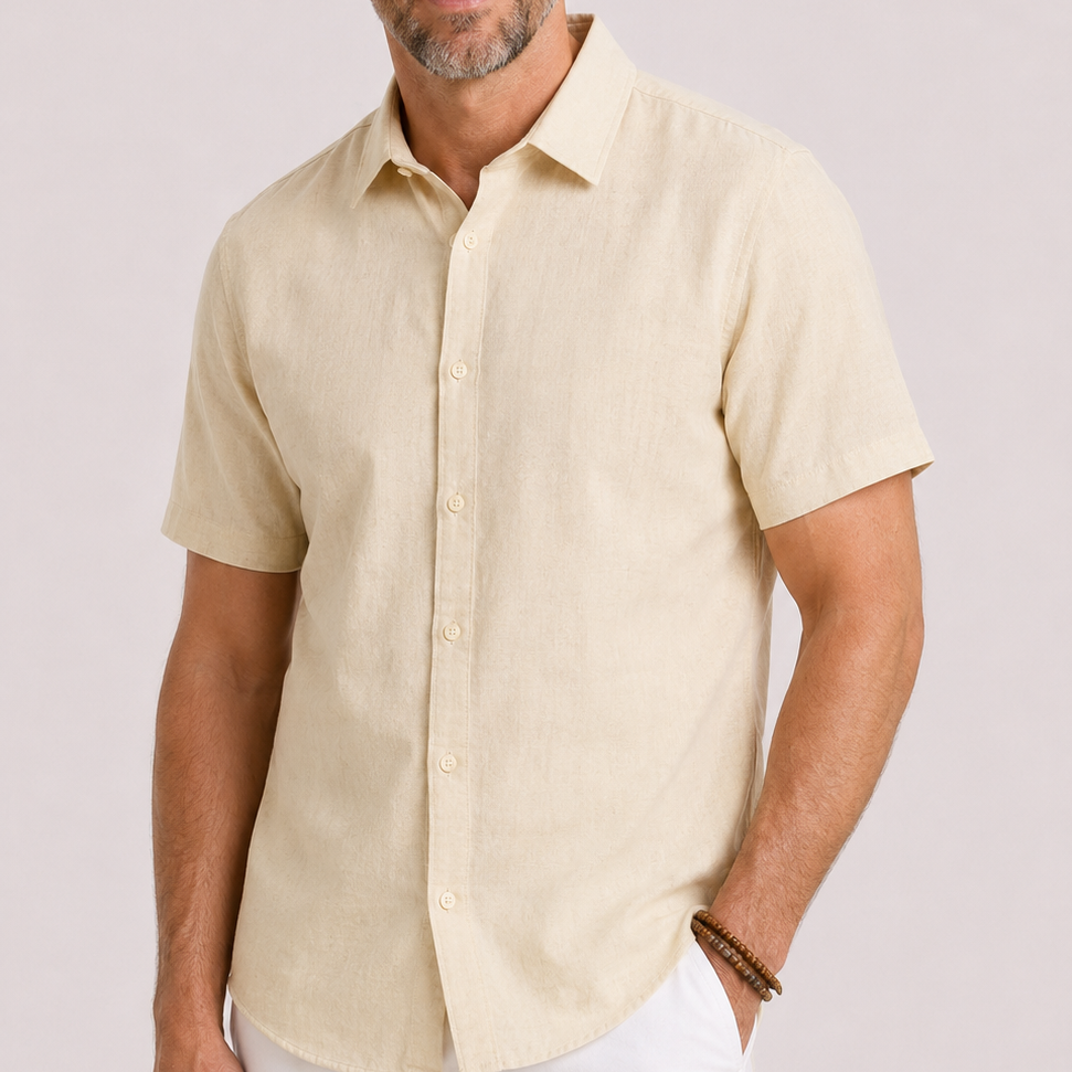 CELVOIR | CHEMISE LIN COTON HOMMES