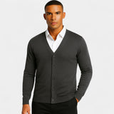 CELVOIR | CARDIGAN HOMME MAILLE COTON COL V