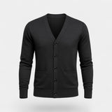 CELVOIR | CARDIGAN HOMME MAILLE COTON COL V